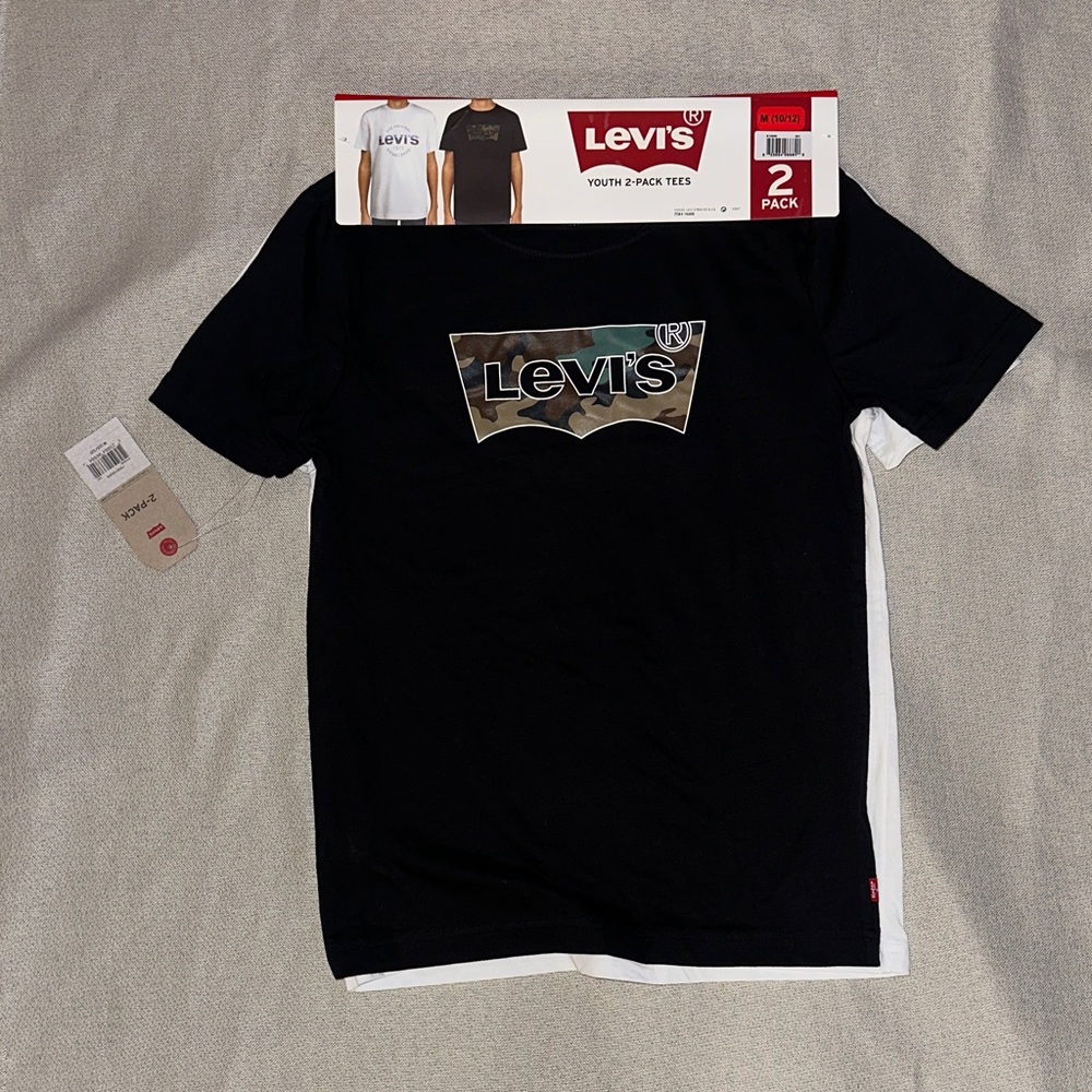 Levi's Youth T-Shirt Pack in Black and White